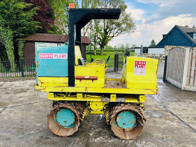 RAMMAX 2900-HF DOUBLE DRUM TRENCH ROLLER C/W KUBOTA ENGINE *VIDEO*