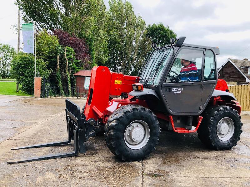 MANITOU MVT665T TURBO TELEHANDLER 6.5TON LIFTING CAPACITY C/W SIDE SHIFT