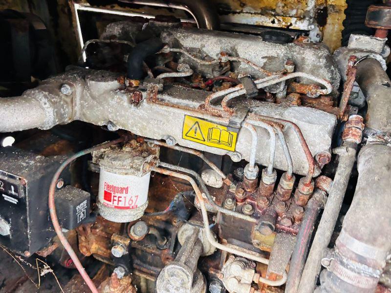 STATIC MARINE CRANE *C/W* PERKINS POWER PACK* OIL & DIESEL TANK*VIDEO*