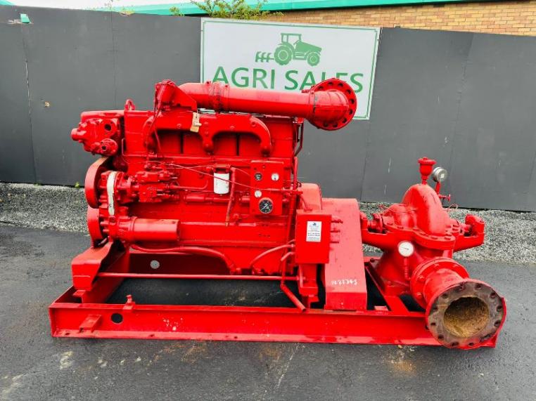 CUMMINGS N-855-F 6 INCH WATER PUMP *C/W 6 CYLINDER ENGINE*VIDEO*