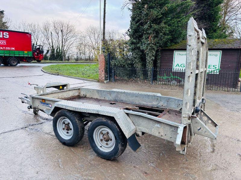 INDESPENSION TWIN AXLE PLANT TRAILER C/W LOADING RAMP 