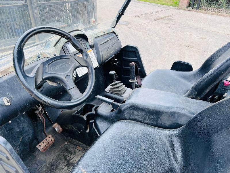YAMAHA RHINO 700 PETROL 4WD UTV *ROAD REGISTERED* C/W CAMO WRAP *VIDEO*
