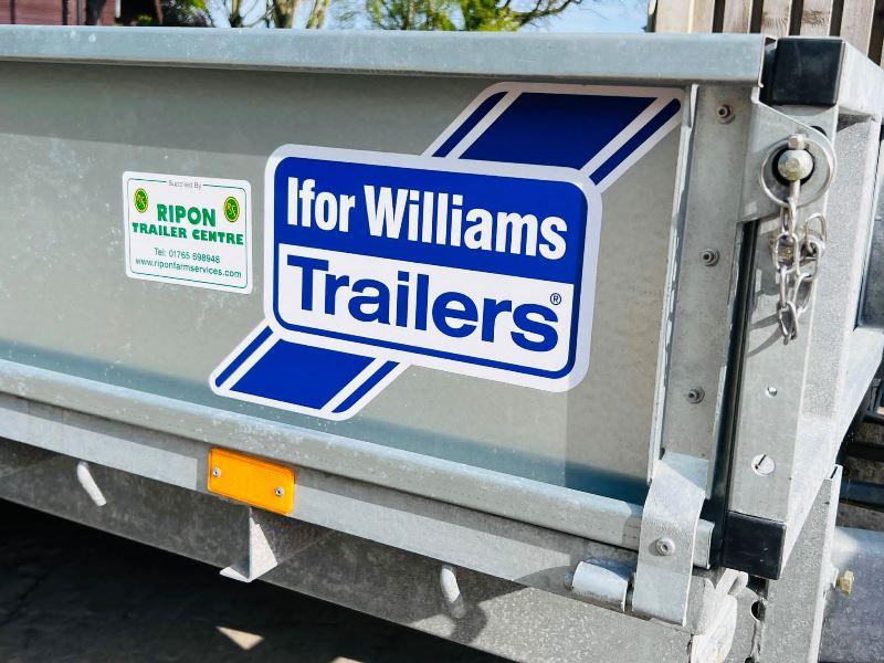 IFOR WILLIAMS TRI-AXLE DROP SIDE TRAILER * YEAR 2022 * C/W LED LIGHTS *VIDEO*