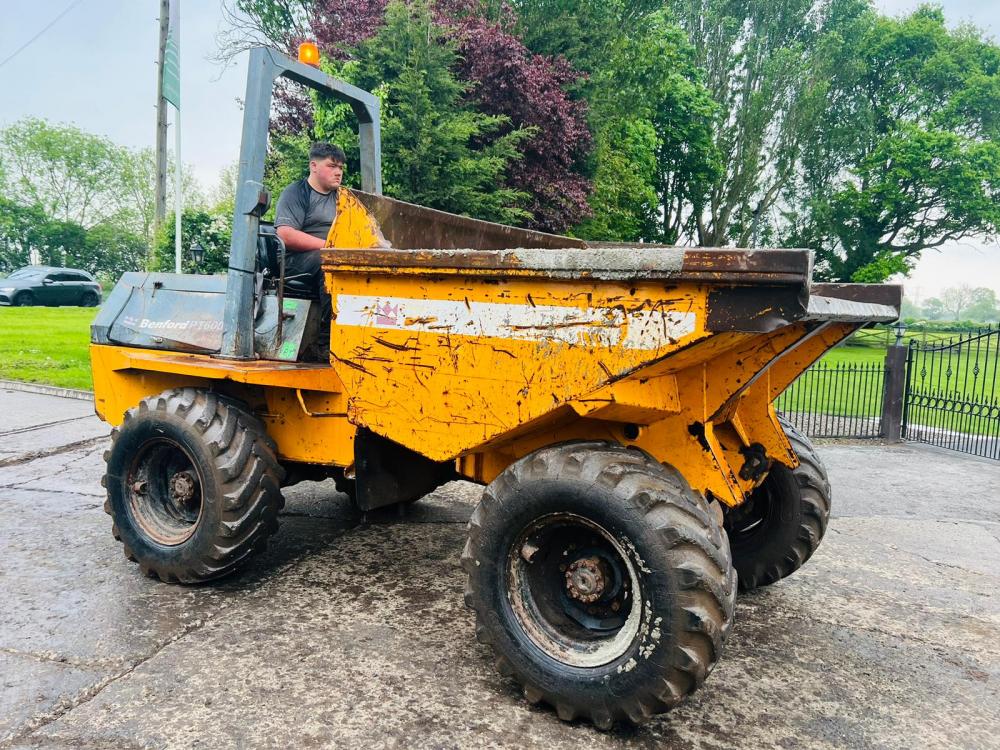 BENFORD 6000 4WD DUMPER C/W ROLE BAR & PERKINS ENGINE *VIDEO*