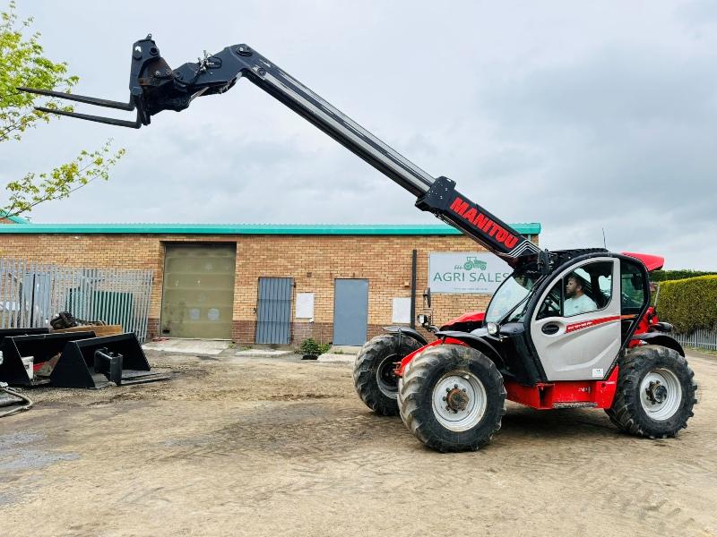 MANITOU MLT 737-130PS TELEHANDLER*YEAR 2018*C/W PALLET TINES*VIDEO*