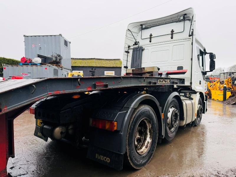 IVECO TRACTOR UNIT*C/W KING LOW LOADER TRAILER, RAMPS AND WINCH*VIDEO*