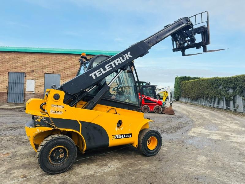 JCB 35D 4WD TELETRUK*C/W SIDESHIFT*VIDEO*