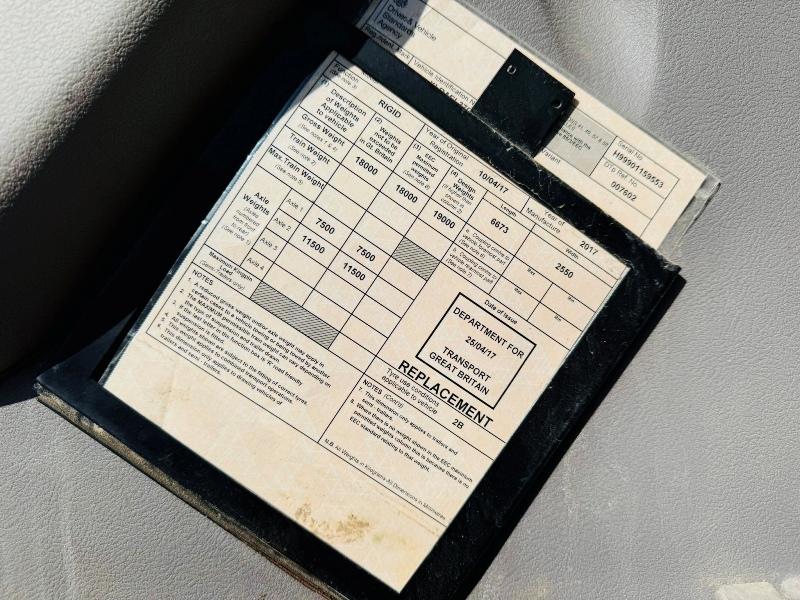 DAF LF220FA RIGID SKIP LORRY*C/W PULL OVER NET*YEAR 2017*VIDEO*