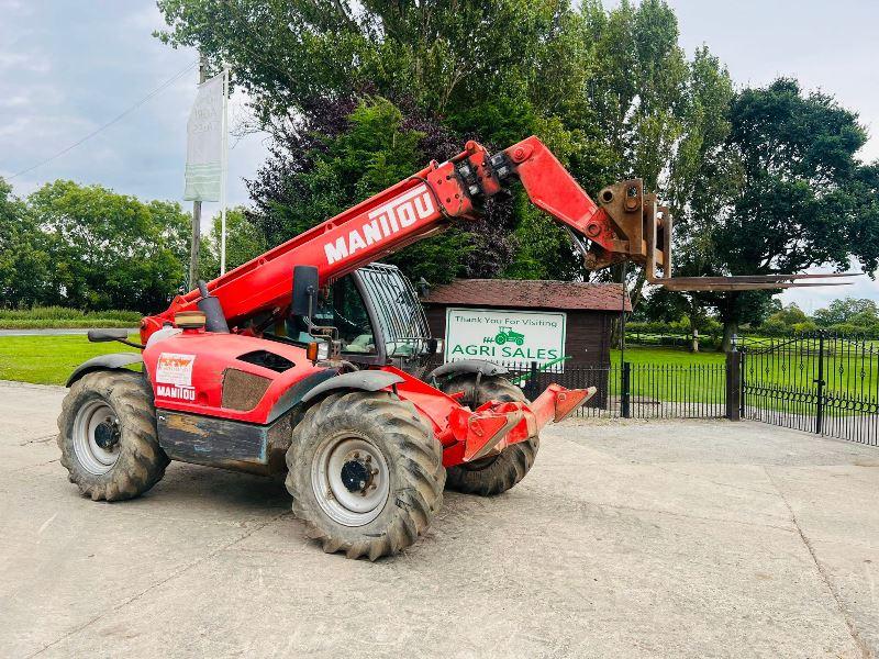 MANITOU MLT1030 4WD TELEHANDLER *10 METER, 4834 HOURS* C/W PALLET TINES*VIDEO* 