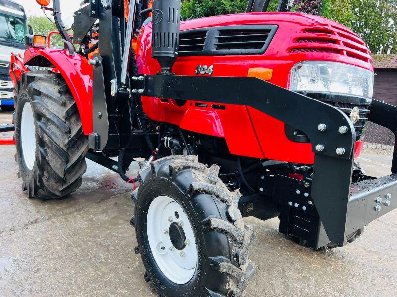  BRAND NEW SIROMER 304 4WD TRACTOR WITH LOADER & BACK ACTOR YEAR 2023*VIDEO*