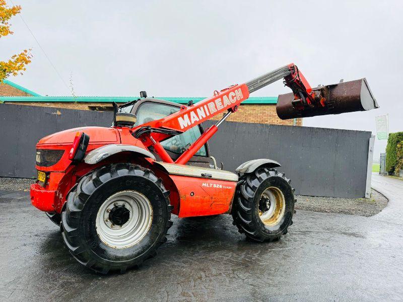 MANITOU MLT 526T TELEHANDLER*C/W BUCKET AND TINES*VIDEO*