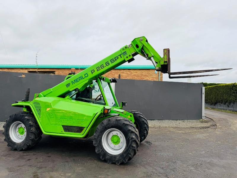 MERLO P26.6SPT TELEHANDLER*C/W PALLET TINES*VIDEO*