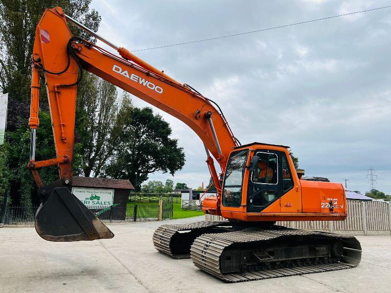 DAEWOO SOLAR 220LC-V EXCAVTOR C/W BOG MASTER TRACKS *VIDEO*