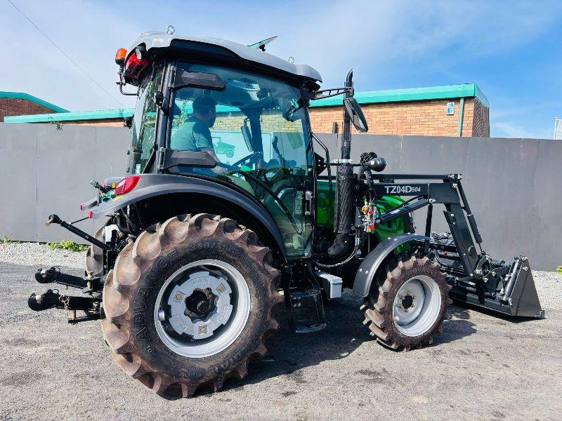 NEW *UNUSED*SIROMER TZ04D FRONT LOADER TRACTOR *C/W LOADER AND 3 IN 1 BUCKET*VIDEO*