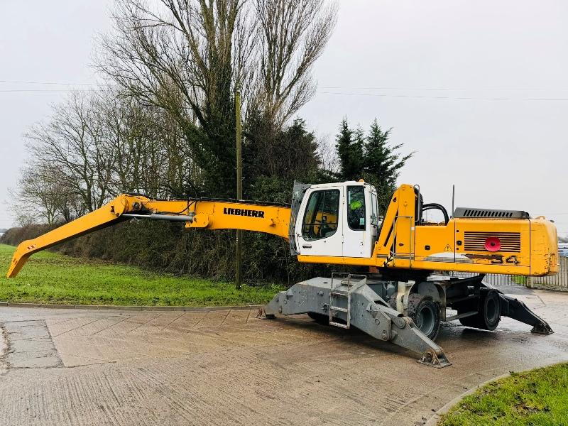 LIEBHERR A934C HIGH RISE SCRAP HANDLER*C/W SCRAP GRAB*YEAR 2013*VIDEO*