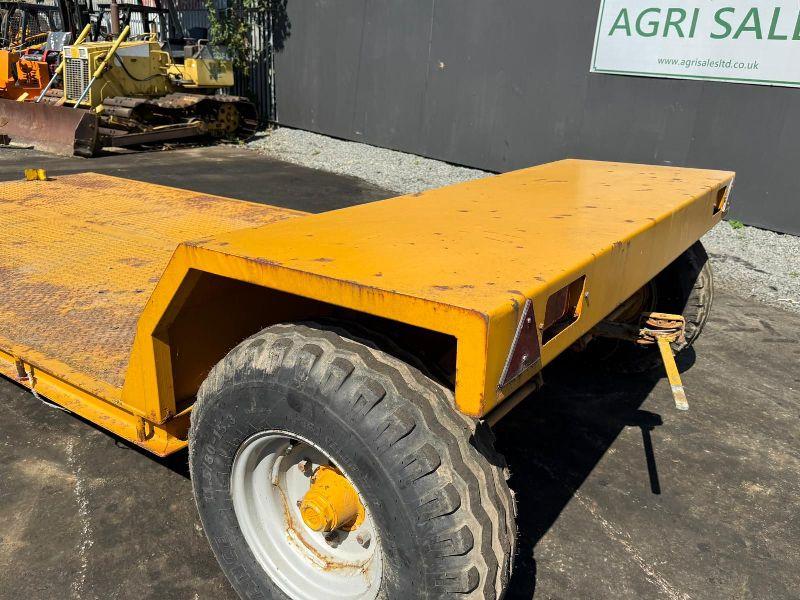 16FT FLAT DROPBED PLANT DIGGER/TRACTOR LOWLOADER TRAILER*VIDEO*