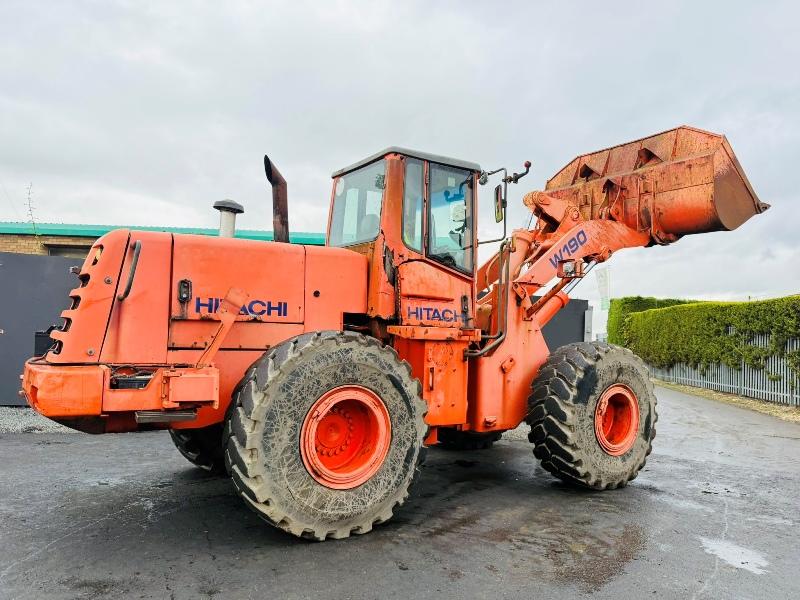 FIAT HITACHI W190 WHEELED LOADER*C/W BUCKET*VIDEO*