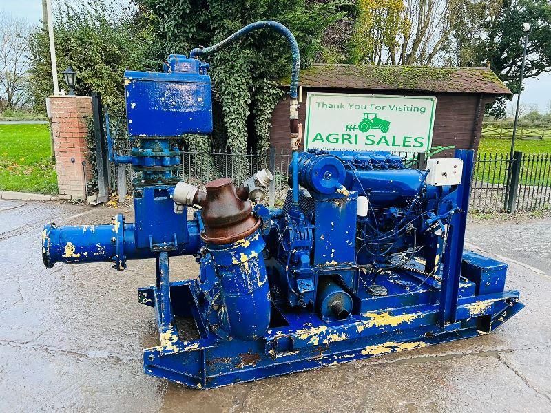 WATER PUMP C/W DEUTZ 4 CYLINDER ENGINE *VIDEO*