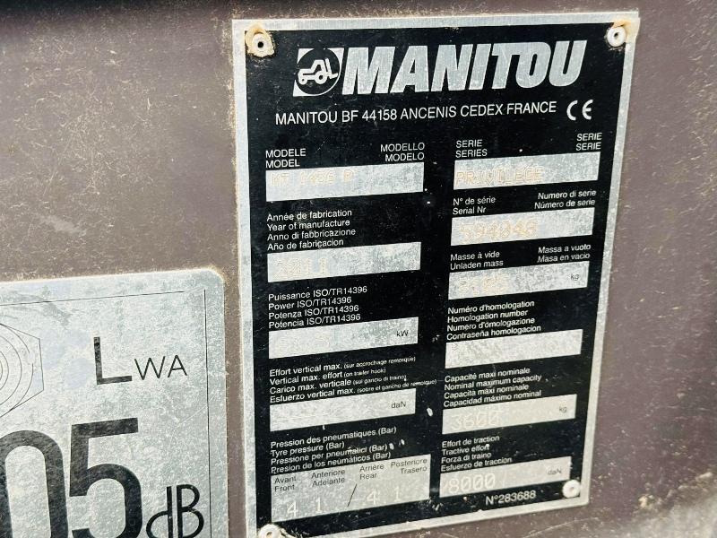 MANITOU MT1436 R TELEHANDLER*C/W SWAY *YEAR 2011*5456 HOURS*VIDEO*