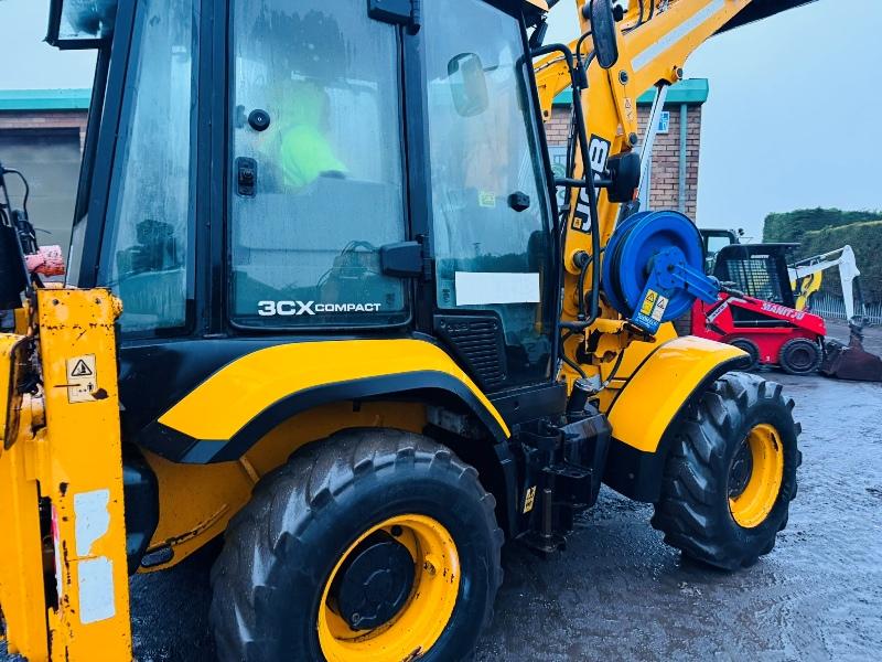 JCB 3CX COMPACT*C/W BUCKET*EXTENDED DIG*YEAR 2017*VIDEO*