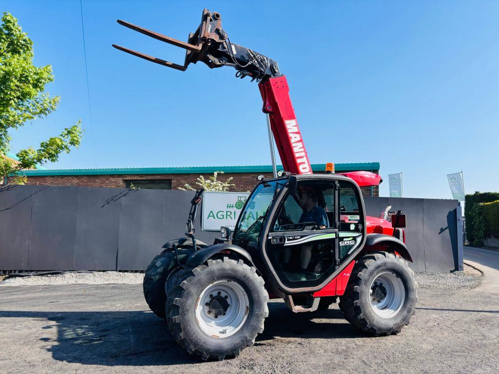 MANITOU 629 TURBO TELEHANDLER *AG SPEC* C/W PALLET TINES*YEAR 2016*VIDEO*