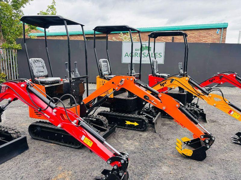 *NEW UNUSED* JPC KV12 TRACKED MINI EXCAVATOR*CHOICE OF 4*C/W BUCKET*VIDEO*