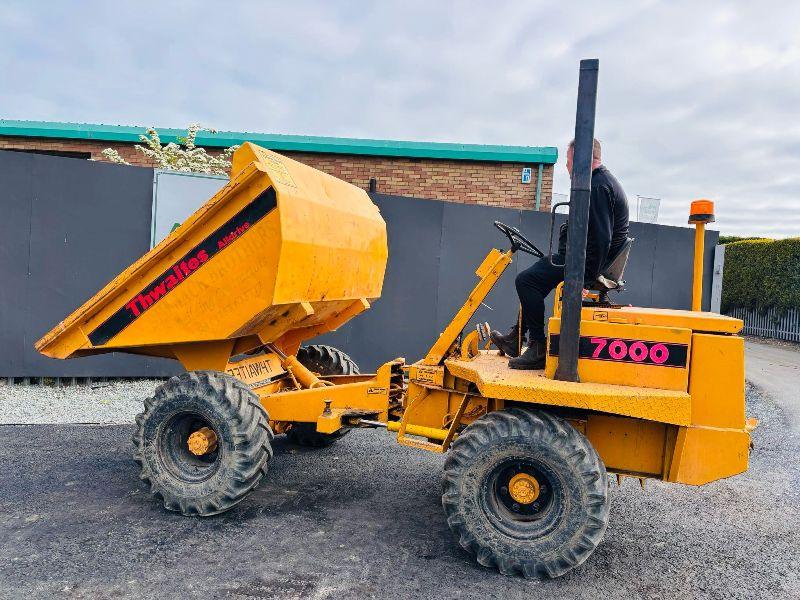 THWAITES 7000 3 TONNE STRAIGHT TIP DUMPER*VIDEO*
