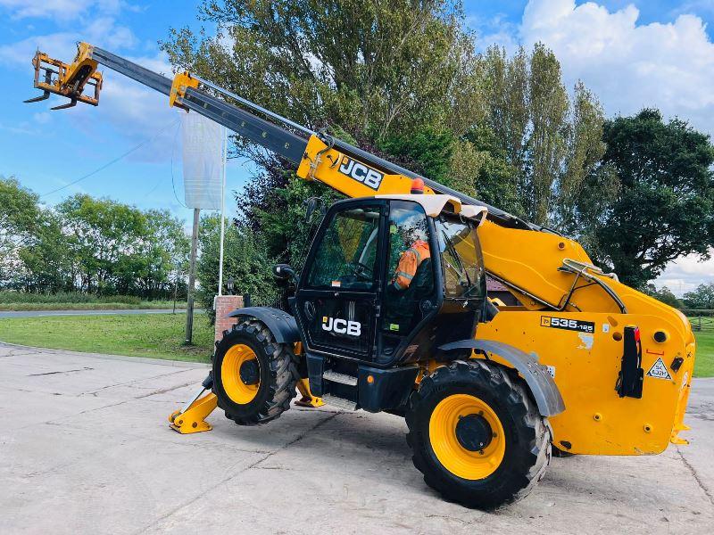 JCB 535-125HI VIZ 4WD TELEHANDLER *YEAR 2014,12.5 METER* C/W PALLET TINES *VIDEO*