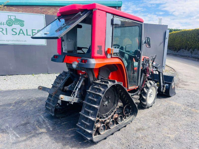 KUBOTA GT21 HALF TRACK TRACTOR*C/W FRONT LOADER AND BUCKET*VIDEO*