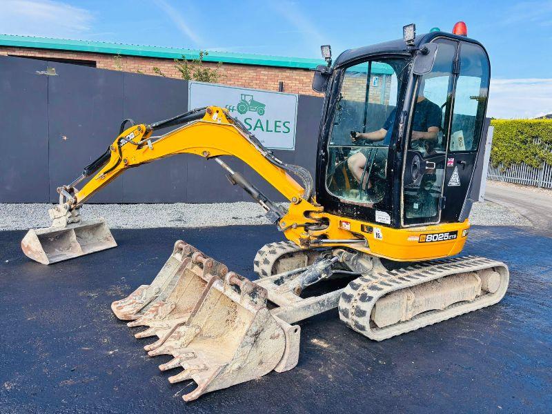 JCB 8025 ZTS TRACKED EXCAVATOR *YEAR 2020*C/W 4 BUCKETS*VIDEO*