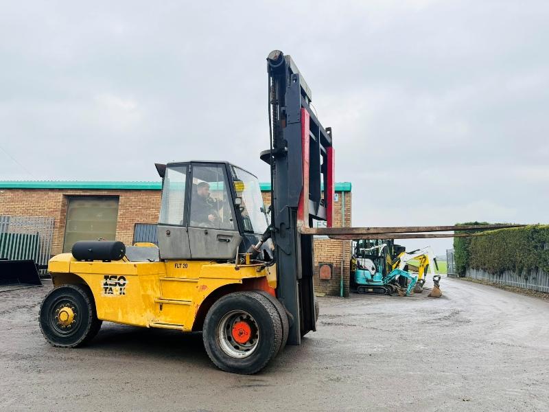 LINDE H150D 15 TONNE FORKLIFT*C/W JOYSTICK CONTROLS*VIDEO*