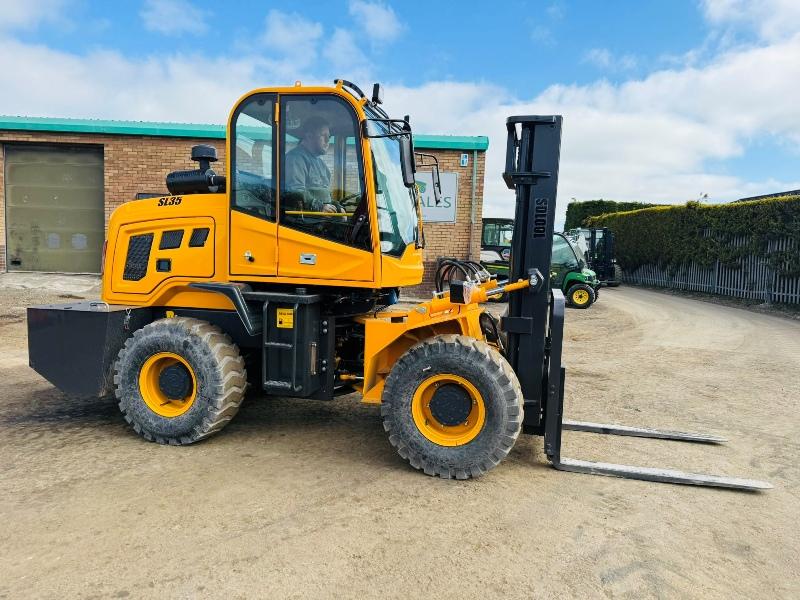 MMS MS35 ROUGH TERRAIN FORKLIFT*YEAR 2026*C/W PALLET TINES*VIDEO*