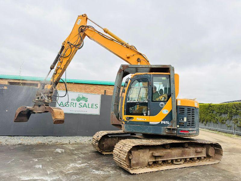 HYUNDAI ROBEX 145LCR-9 EXCAVATOR*C/W SELECTOR GRAB*YEAR 2012*VIDEO*