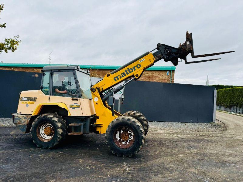 MATBRO TR200 TURBO 4WD ARTICULATED TELEHANDLER*C/W PALLET TINES*VIDEO*
