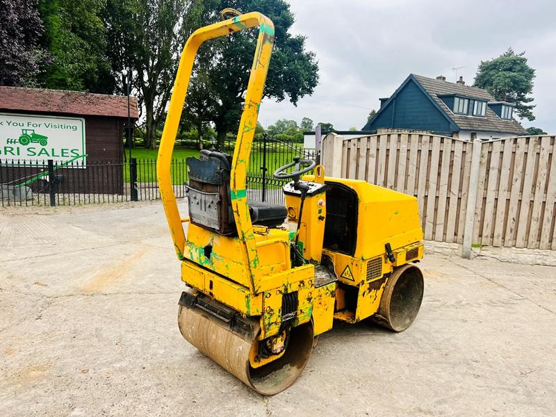AMMAN CH-4900 DOUBLE DRUM ROLLER C/W ROLE BAR *VIDEO*
