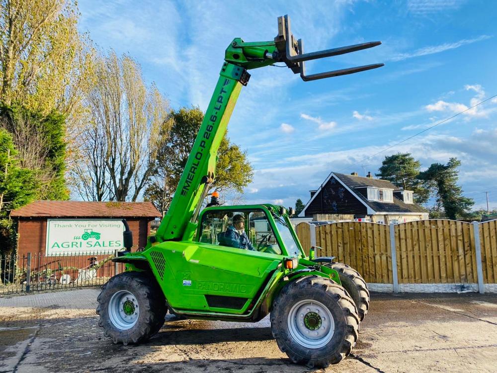 MERLO P26.6LPT TURBO TELEHANDLER * AG SPEC ONLY 6414 HOURS * C/W PUH