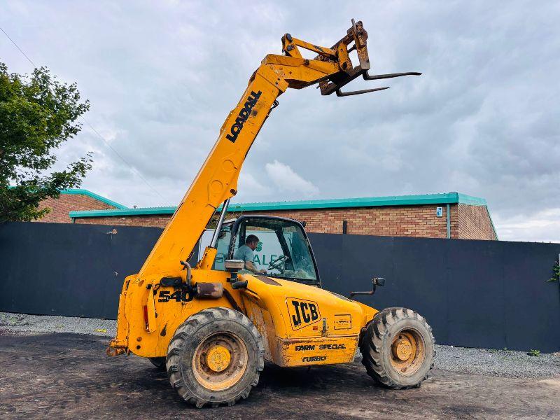 JCB 540-70 TELEHANDLER*C/W PALLET TINES*AG SPEC*VIDEO*