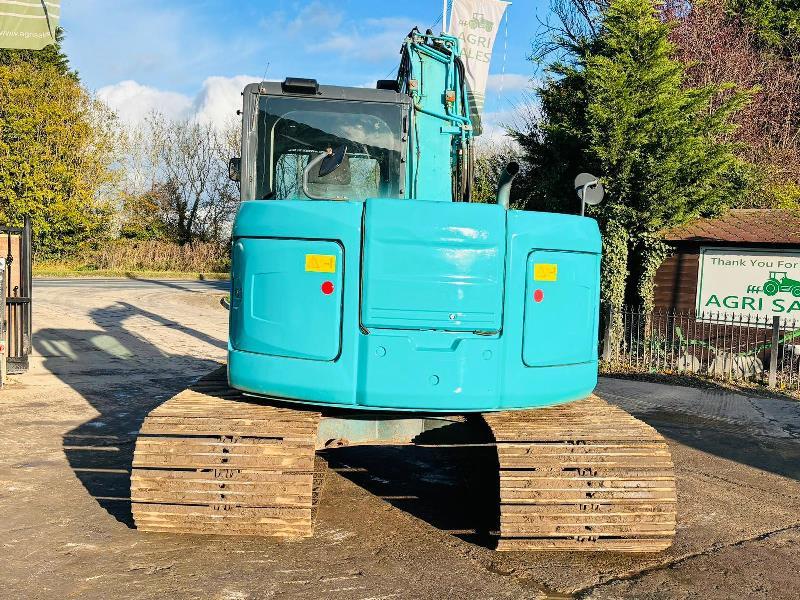 KOBELCO SK75SR-3E EXCAVATOR *YEAR 2015, 5578 HOURS* C/W BOGG MASTER TRACKS *VIDEO*