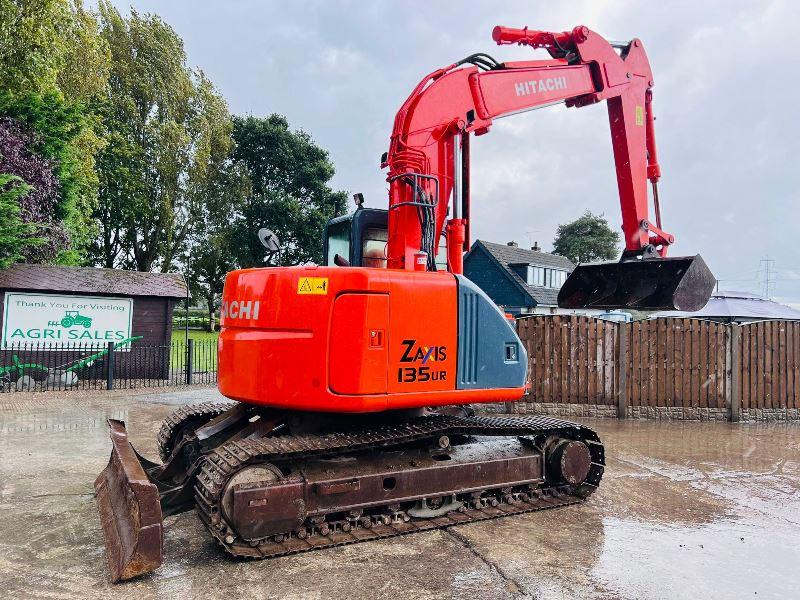 HITACHI ZAXIS 135UR TRACKED EXCAVATOR C/W FRONT BLADE *VIDEO*