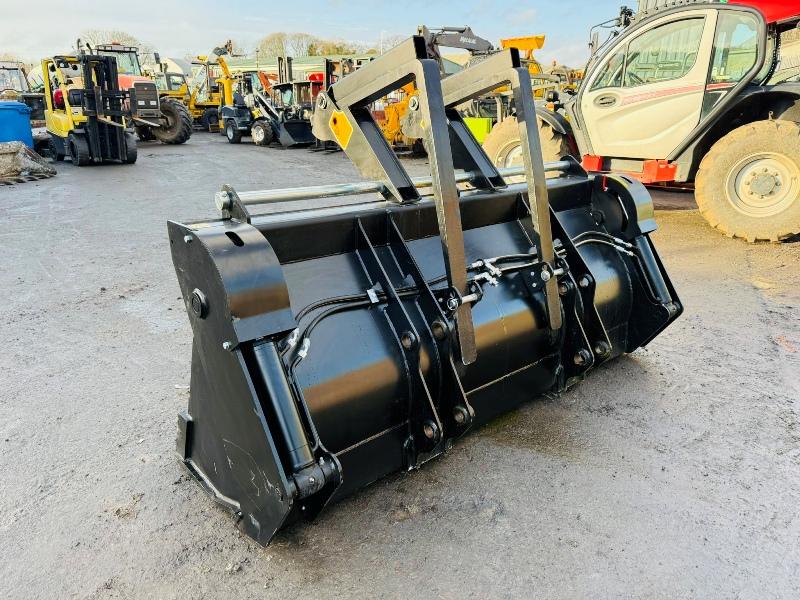 *NEW*UNUSED*JCB 3CX 4 IN 1 BUCKET*C/W PALLET TINES*VIDEO*