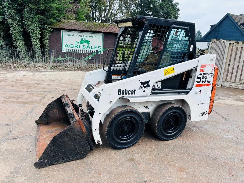  BOBCAT 553 SKIDSTEER *ONLY 1063 HOURS* C/W BUCKET *VIDEO*