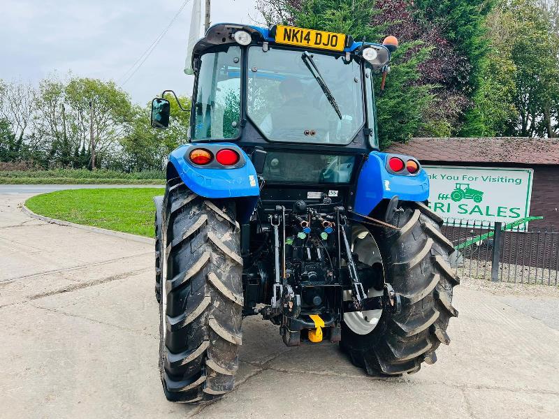 NEW HOLLAND T4-95 4WD TRACTOR *YEAR 2014, 4860 HOURS* C/W BRAND NEW TYRES *VIDEO*