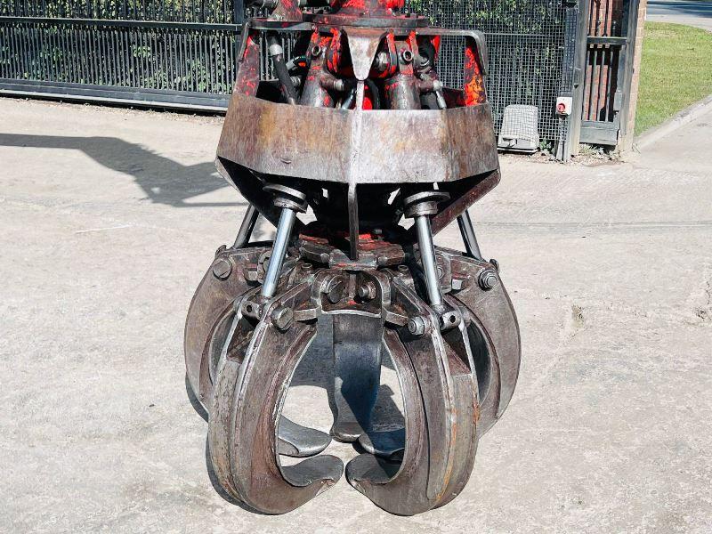 HYDRAULIC 5 TINE ROTATING SCRAP GRAB TO SUIT SCRAP HANDLER 