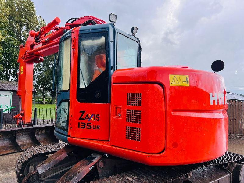 HITACHI ZAXIS 135UR TRACKED EXCAVATOR C/W FRONT BLADE *VIDEO*