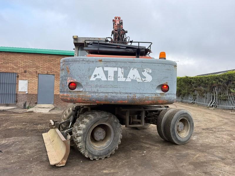 ATLAS 1404M WHEELED EXCAVATOR*C/W ROTATING SLECETOR GRAB*VIDEO*