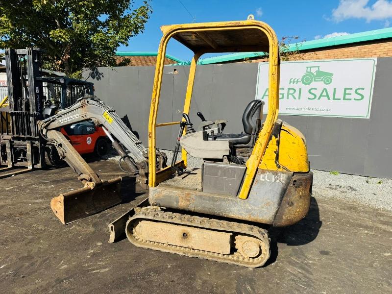 VOLVO EC15B RUBBER TRACKED MINI EXCAVATOR*C/W BUCKET*VIDEO*