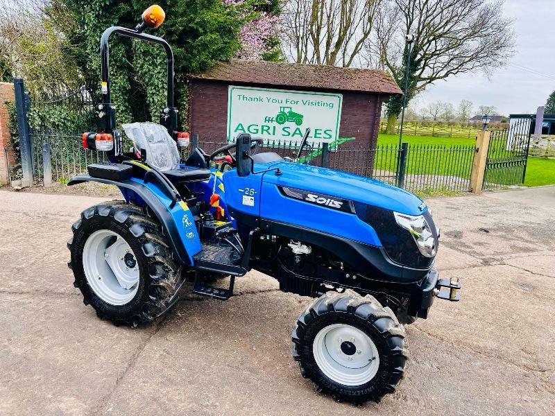 SOLIS T2A 4WD TRACTOR *YEAR 2022, ONLY 51 HOURS* C/W ROLE BAR *VIDEO*