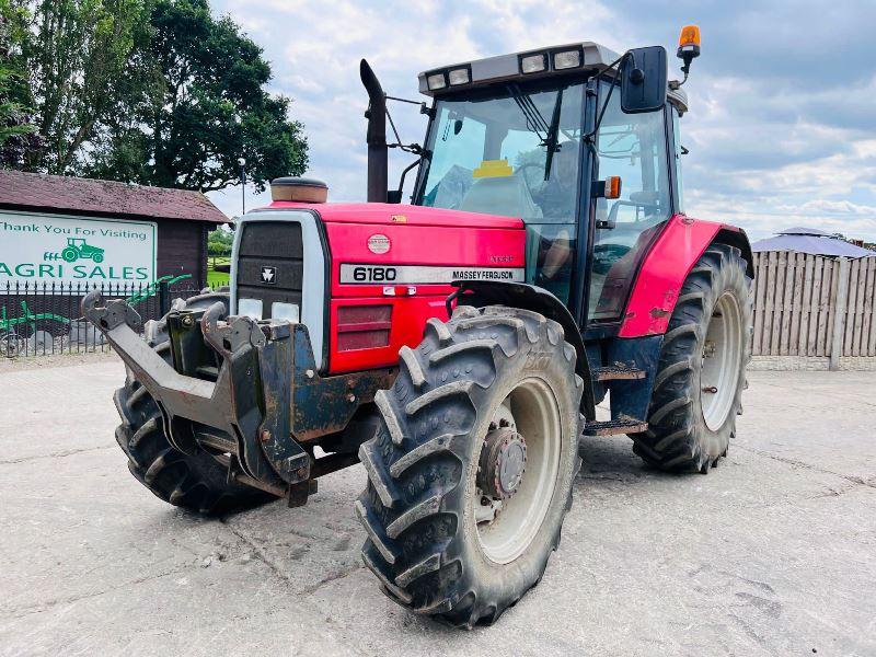 MASSEY FERGUSON 6180 4WD TRACTOR *5576 HOURS* C/W FRONT LINKAGE*VIDEO*