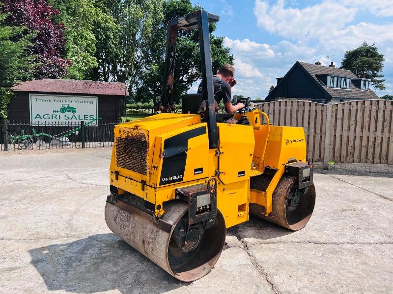 JCB VIBROMAX VMT280 DOUBLE DRUM ROLLER *685 HOURS* C/W ROLE BAR *VIDEO* 