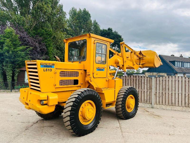 WEATHERILL L61D 4WD LOADING SHOVEL C/W LOADLOG 500+ SCALE'S *VIDEO*
